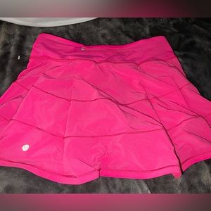 Lululemon sonic pink run race rival skirt